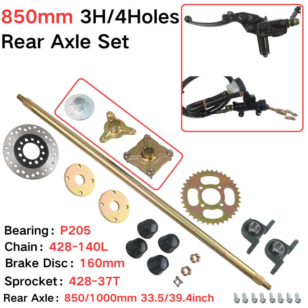 Sprocket - Set Completo Asse Posteriore 850mm con